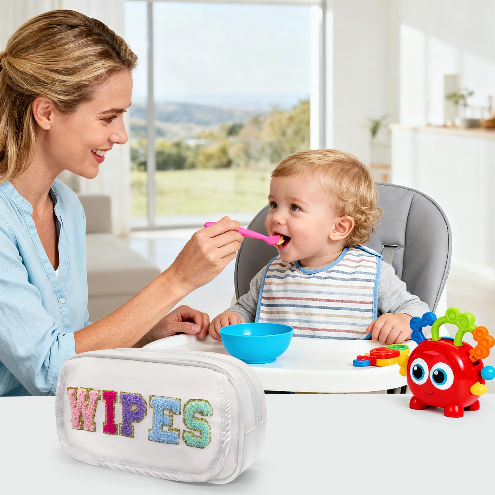 Sweet Lion wipes dispenser open reveals easy-access storage for quick wipe removal.