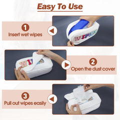 Sweet Lion wipes dispenser uses waterproof nylon to keep wipes fresh and dust-free.