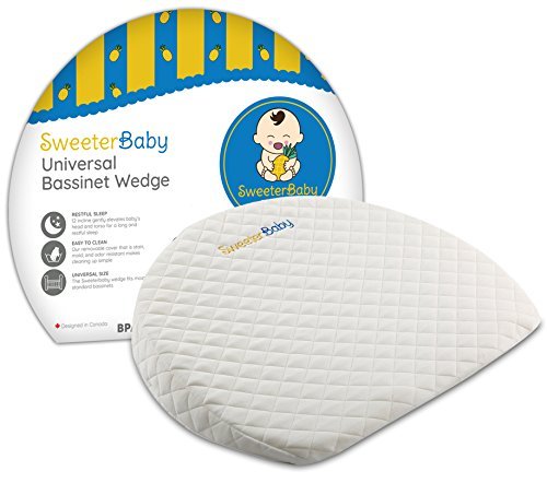 Sweeterbaby pregnancy wedge cover shown with easy-clean waterproof design for baby comfort.