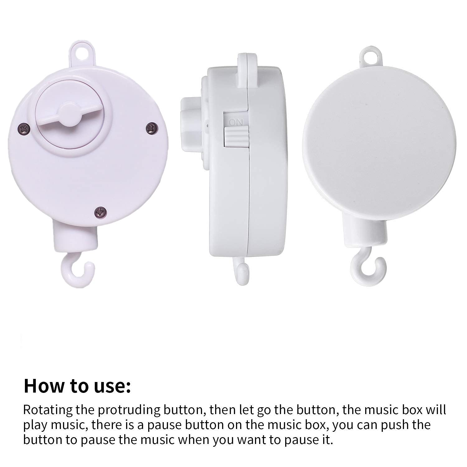 Sweetfamily adjustable claw design provides secure crib grip.