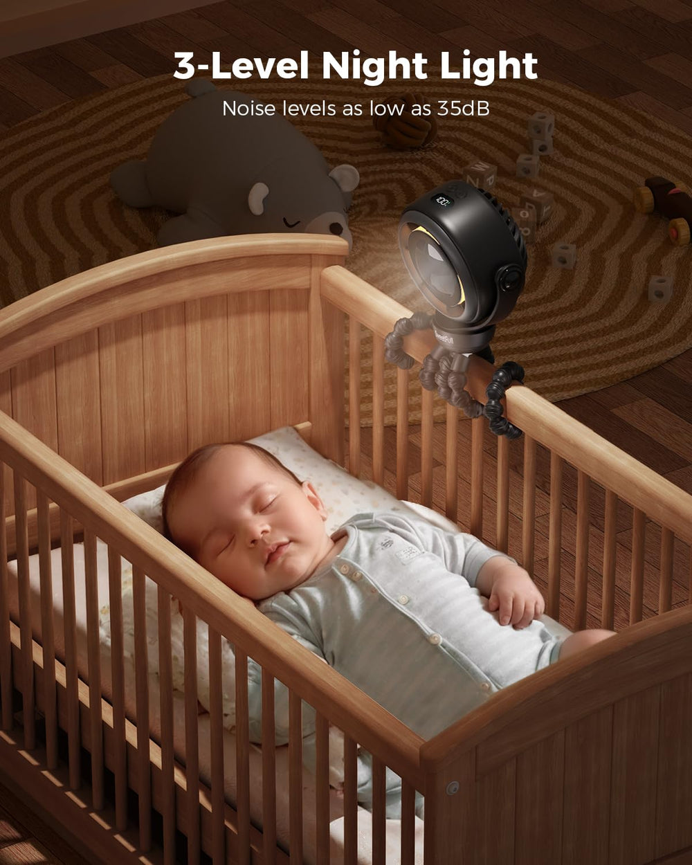 Sweetfull quiet operation provides peaceful naps and outings