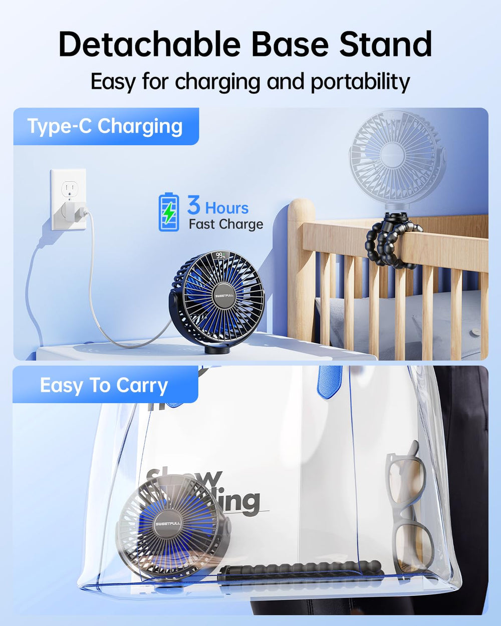 SWEETFULL quiet operation under 30 dB for family-friendly use.