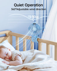 SWEETFULL fan operates quietly, maintaining a calm environment during use.
