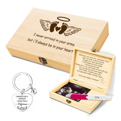 Sweethomegift miscarriage box engraved front shows a timeless keepsake for cherished memories.