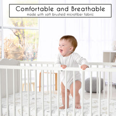 Sweet Jojo Designs fitted crib sheet Jungle Giraffe for a calming nursery