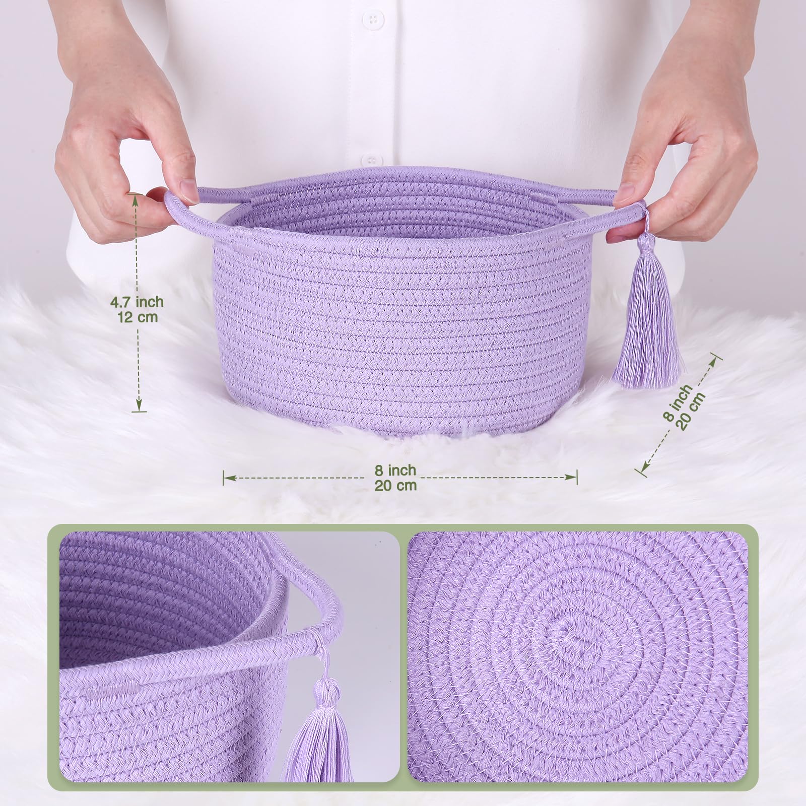 SweetMemo dense-weave basket upright durable catch-all for desk items.