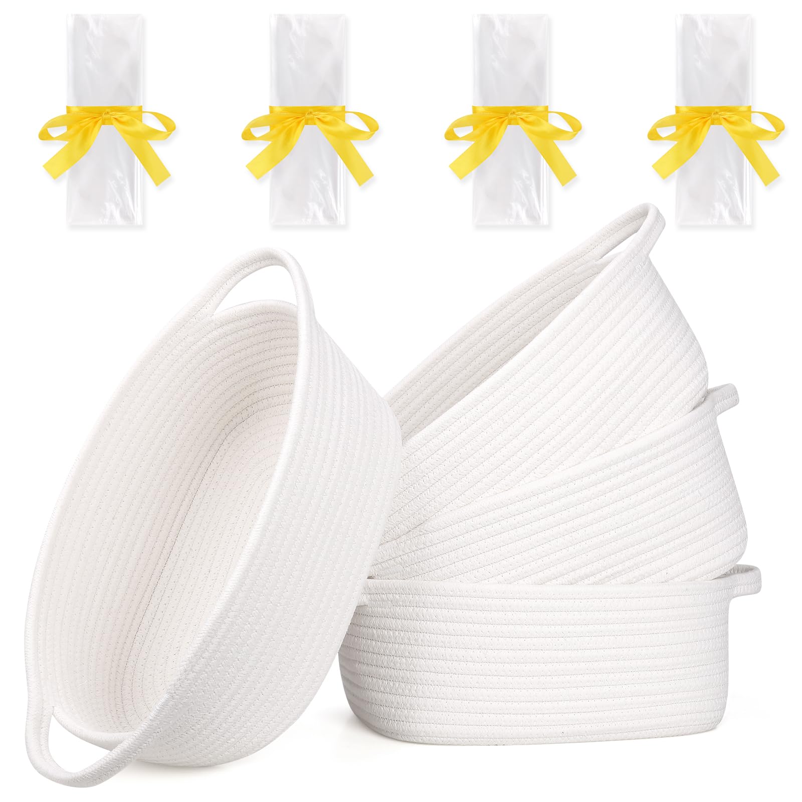 SweetMemo empty gift basket with handles for nursery organization