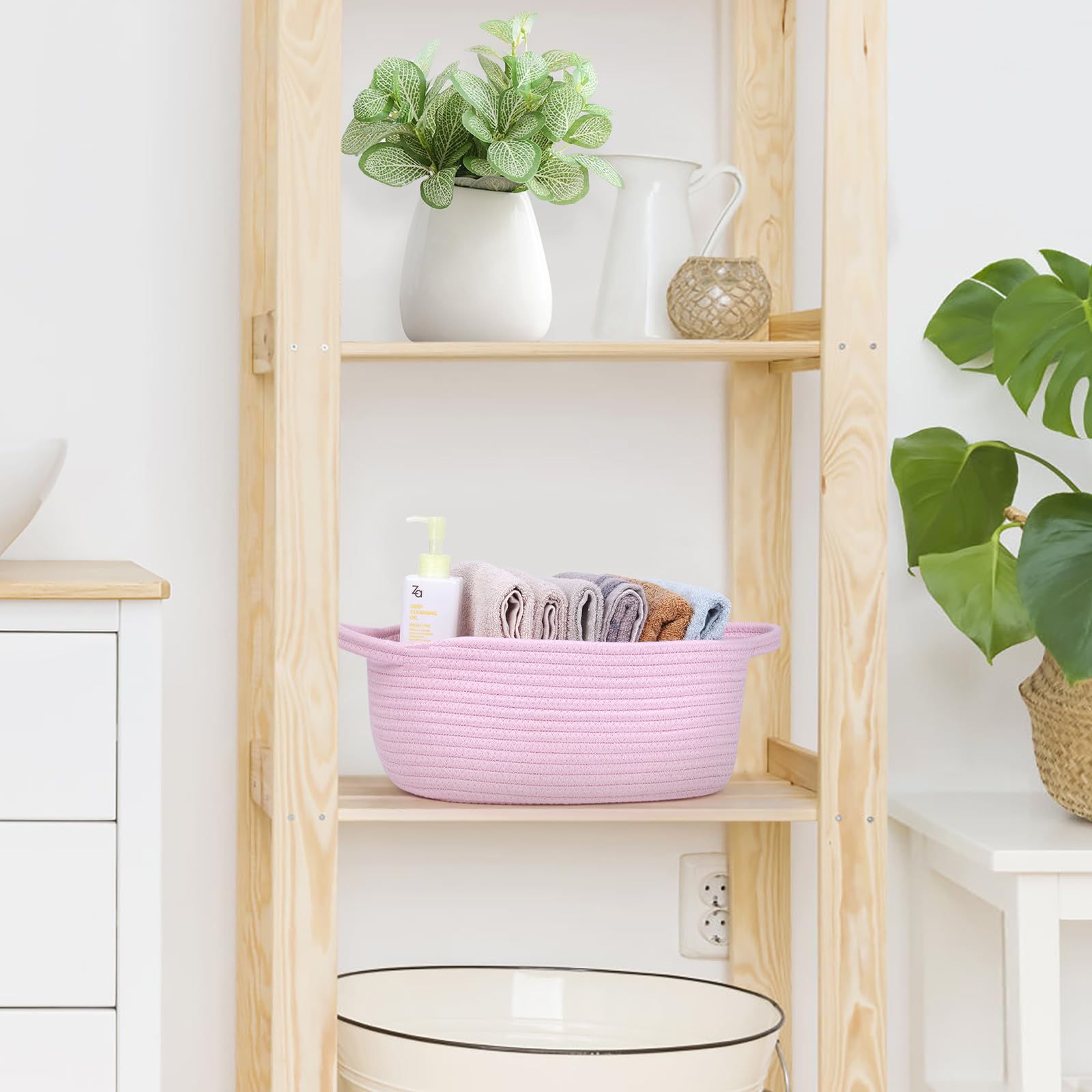 SweetMemo machine washable basket offers easy cleanup for diapers, toys, and towels.