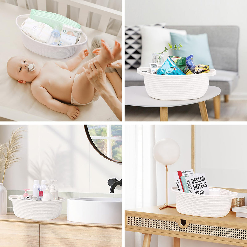 SweetMemo tidy toy storage using the basket in a playroom