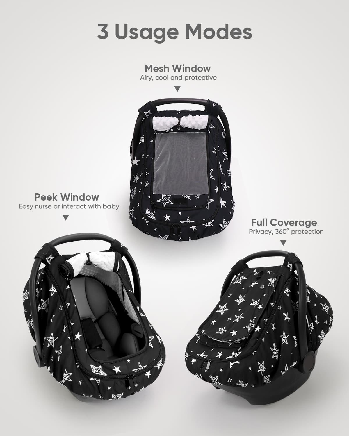 Sweetwavet black star window-closure shows privacy and sun protection.