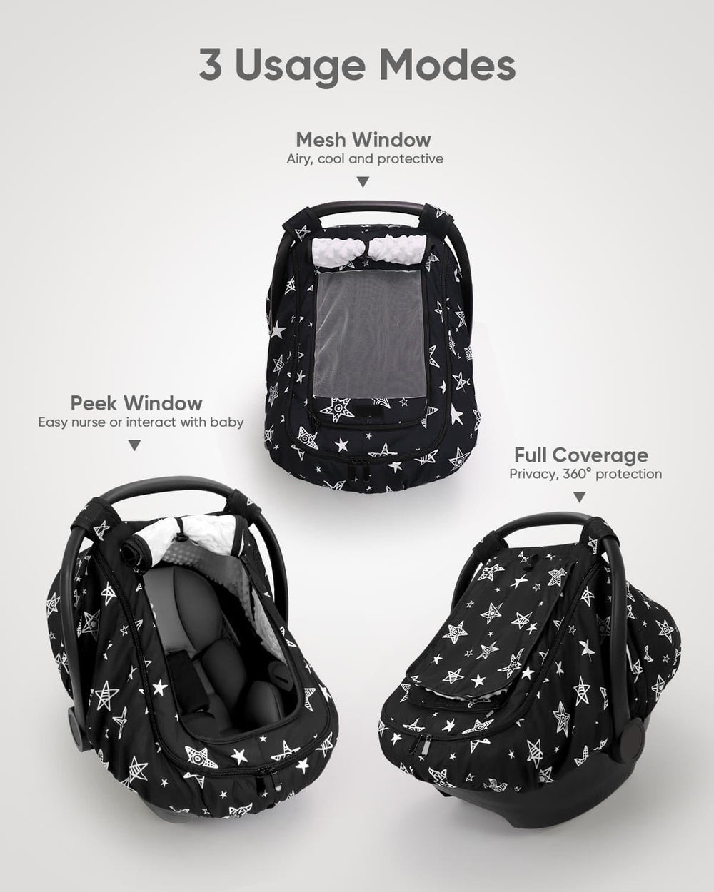 Sweetwavet black star window-closure shows privacy and sun protection.