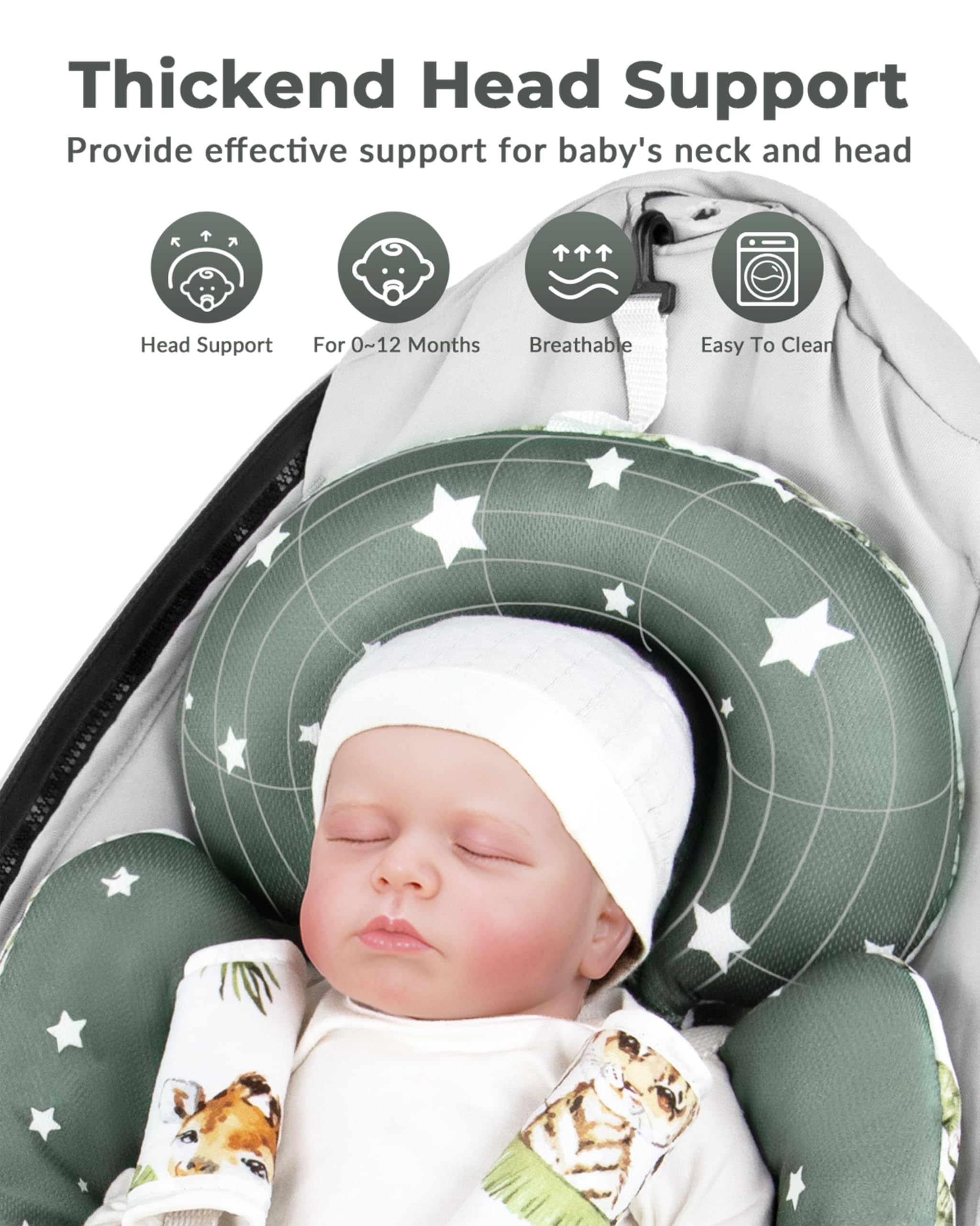 Sweetwavet infant insert reversible side with breathable mesh for cooler summer use.