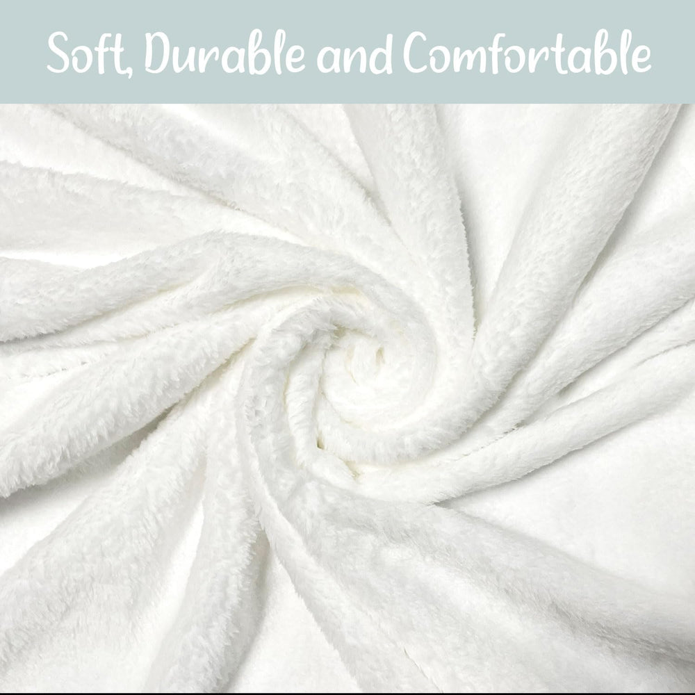 Sweety Baby 40x50 inch baby blanket serves as a roomy backdrop or swaddle option.