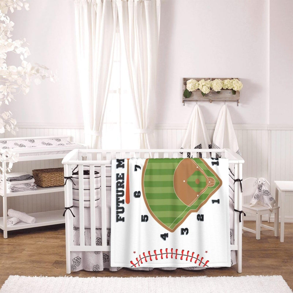 Sweety Baby Baseball Blanket in a photography session for memory-making.