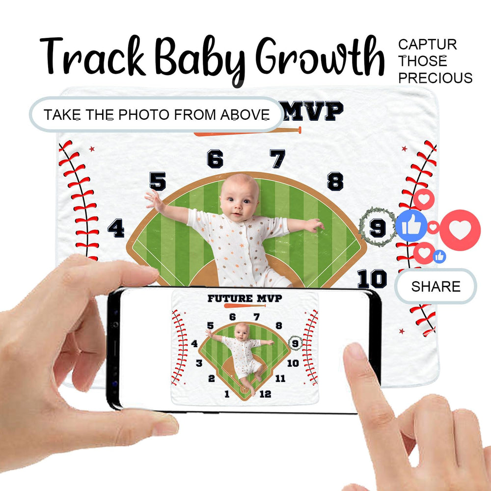 Sweety Baby Baseball Blanket swaddle and nursery decor in a cozy setting.