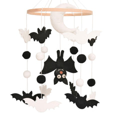 Sweety Baby bat mobile for crib aids visual tracking and calming focus.