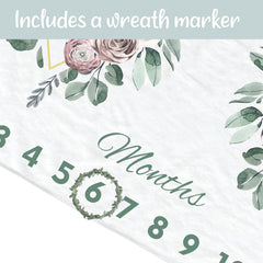 Sweety Baby boho flower design baby blanket adds decorative charm to nursery decor.