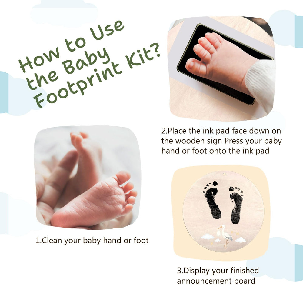 Sweety Baby clean touch ink pad ensures safe, mess free handprints for memories
