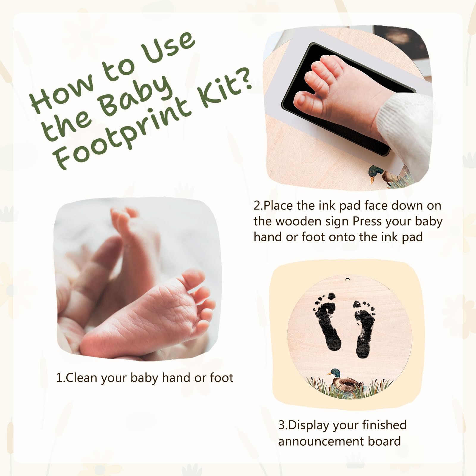 Sweety Baby clean-touch ink pad for safe baby handprints.