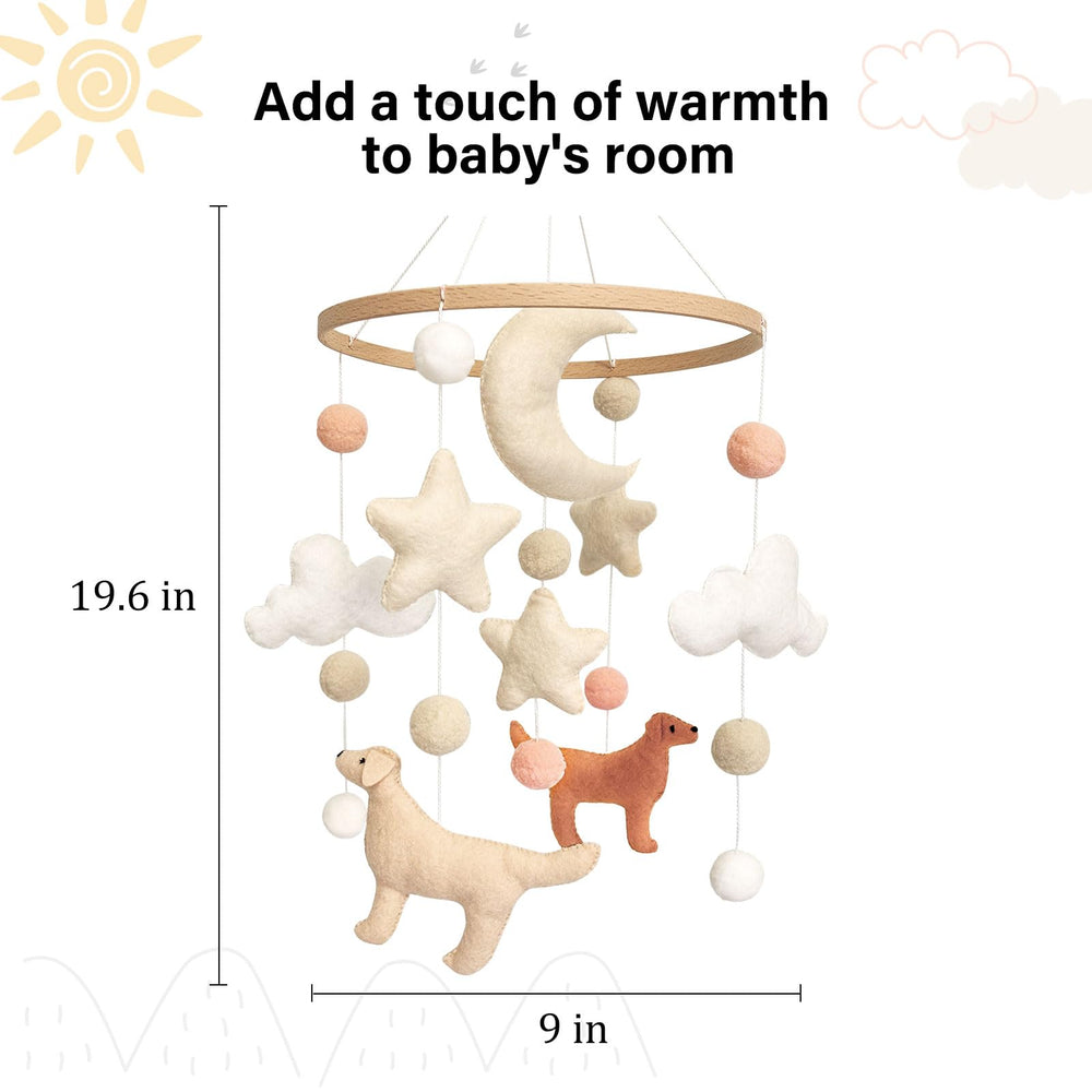 Sweety Baby dog theme mobile playard-setup enables portable nursery decor.