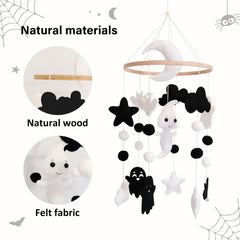 Sweety Baby Ghost Mobile bat ornaments capture baby attention with gentle motion.
