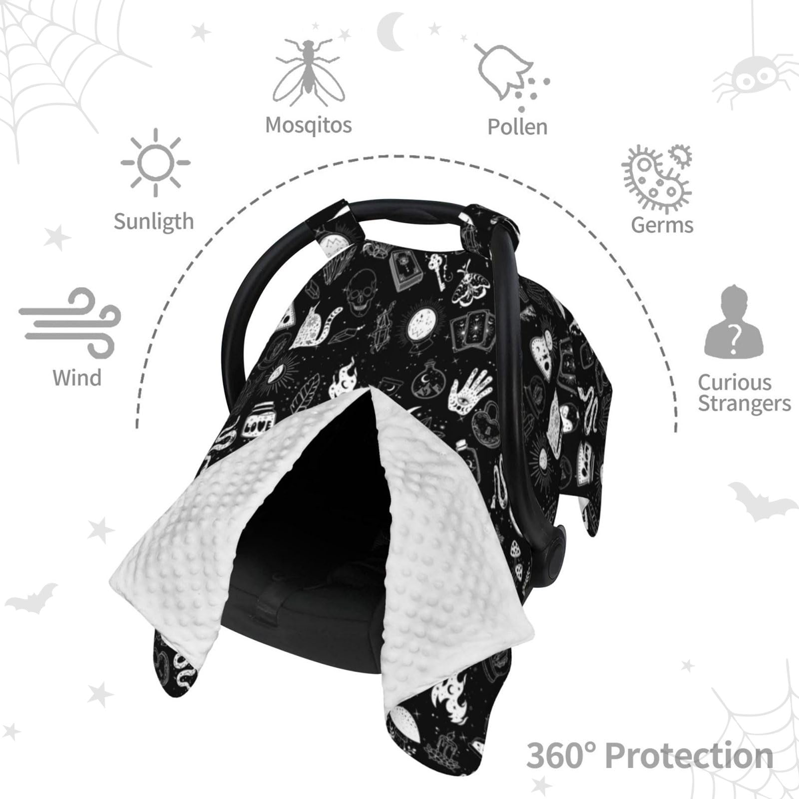 Sweety Baby Goth nursing cover option for discreet feeding in public.