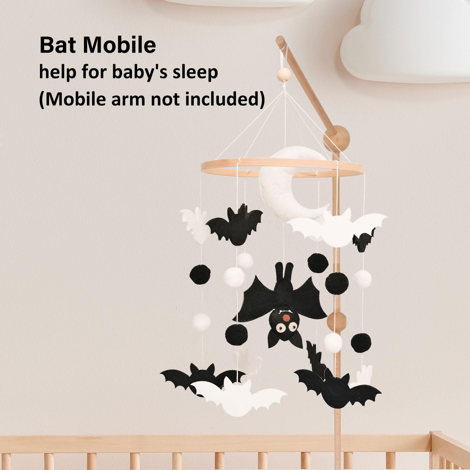 Sweety Baby gothic baby mobile adds chic, soothing decor to nurseries.