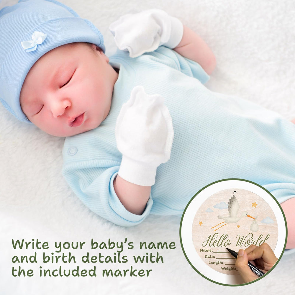 Sweety Baby jute string enables hanging the sign as wall decor