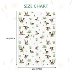 Sweety Baby Mallard Duck car seat cover peekaboo opening for easy checks.