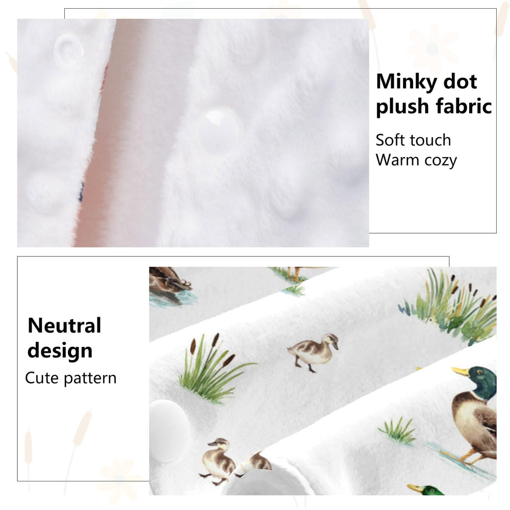 Sweety Baby Mallard Duck canopy creates a private nap space on the go.