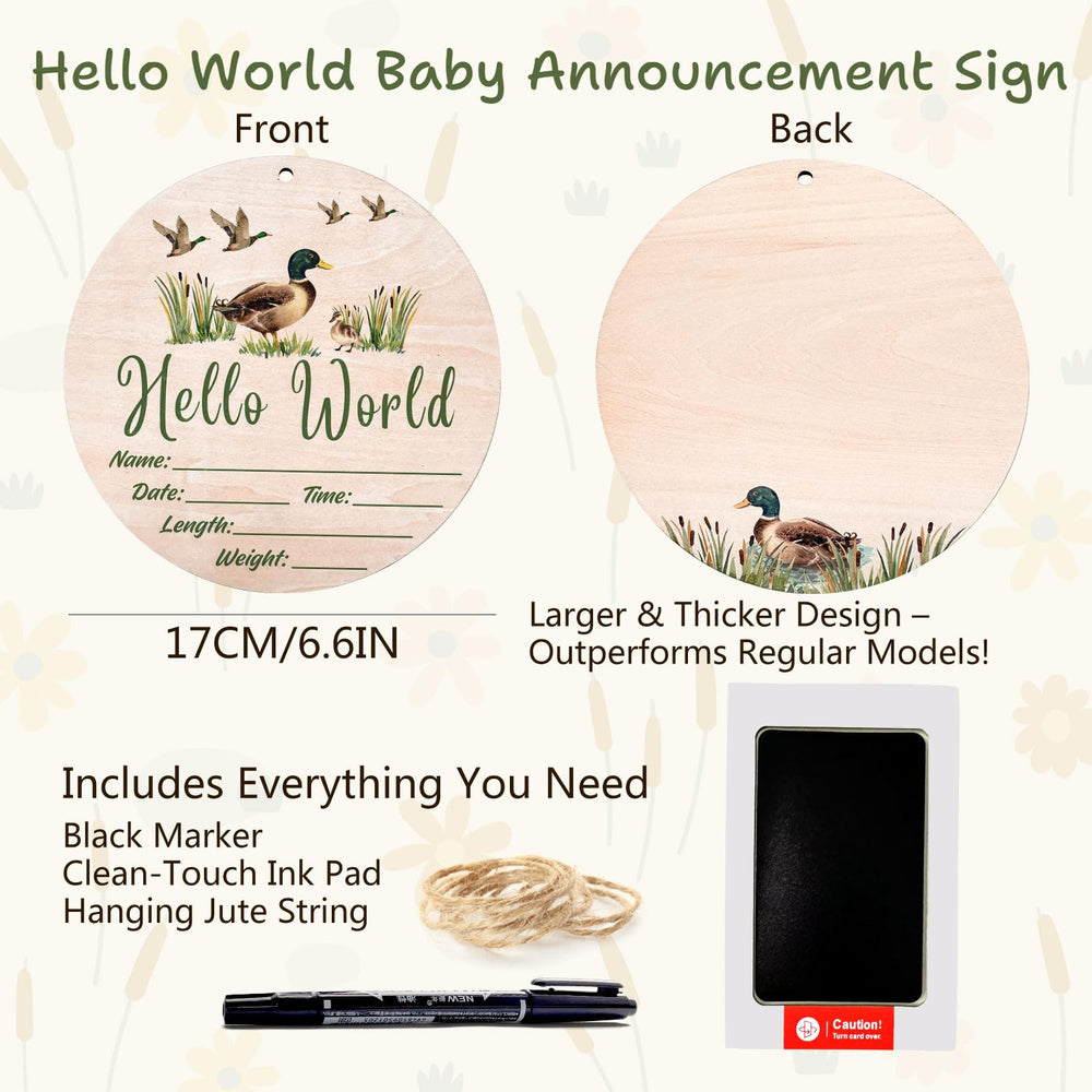 Sweety Baby marker pen for easy personalization of the sign.