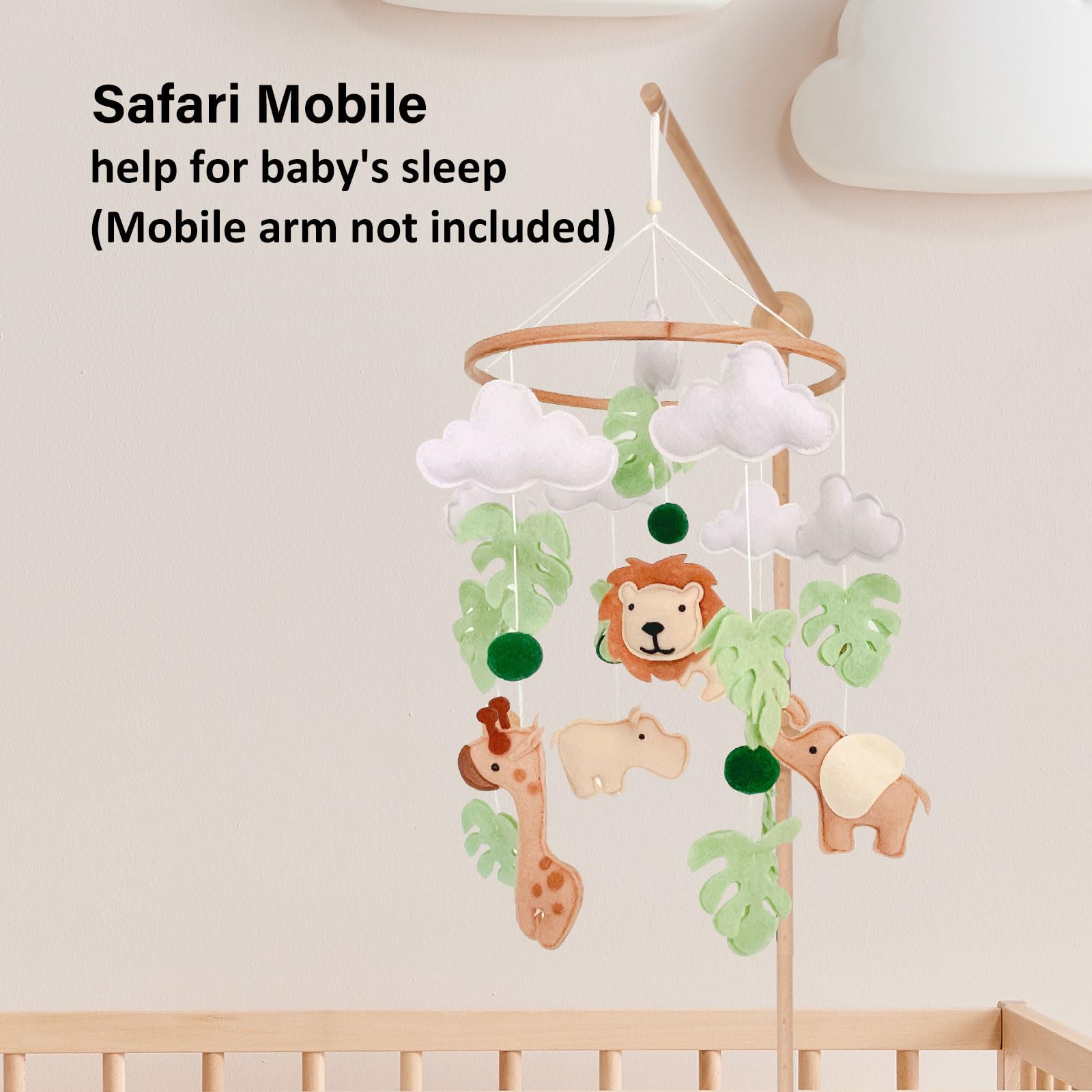 Sweety Baby Safari Mobile giraffe plush promoting curiosity and quiet focus