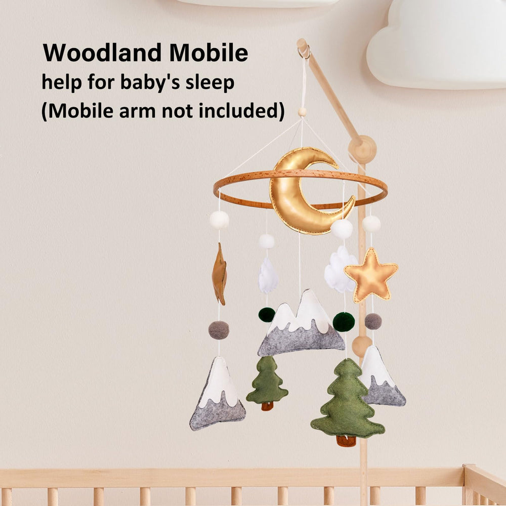 Sweety Baby Wooden Hoop Mobile close-up emphasizes handcrafted stitching and lightweight hanging