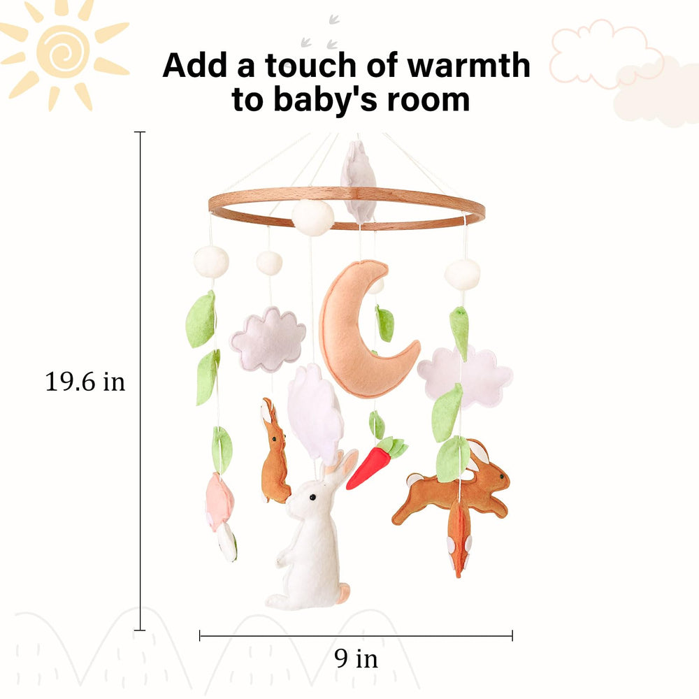 Sweety Baby woodland-nursery-decor-mobile complements any boy or girl nursery.