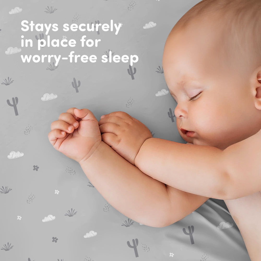 Sweety Fox cotton crib sheets soft-jersey knit feels gentle against baby skin