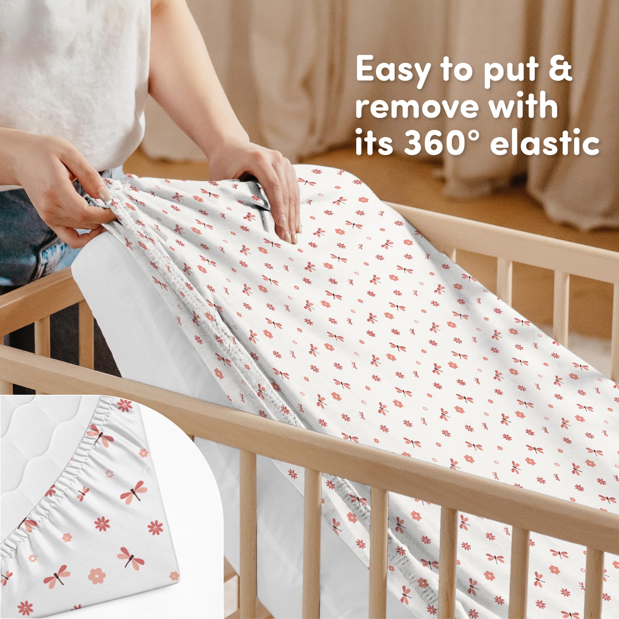 Sweety Fox dragonfly print baby-room decor includes playful accents and charm.