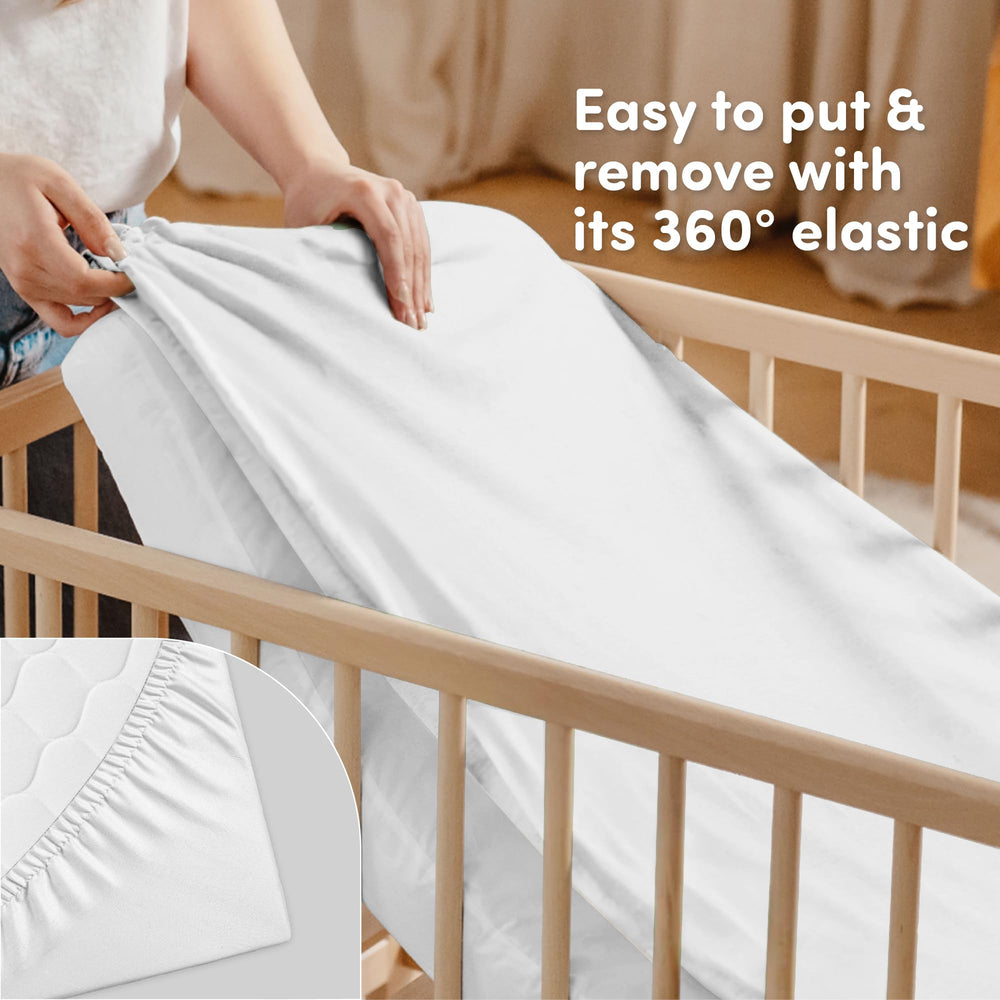 Sweety Fox dryer-friendly crib sheets stay soft after washing