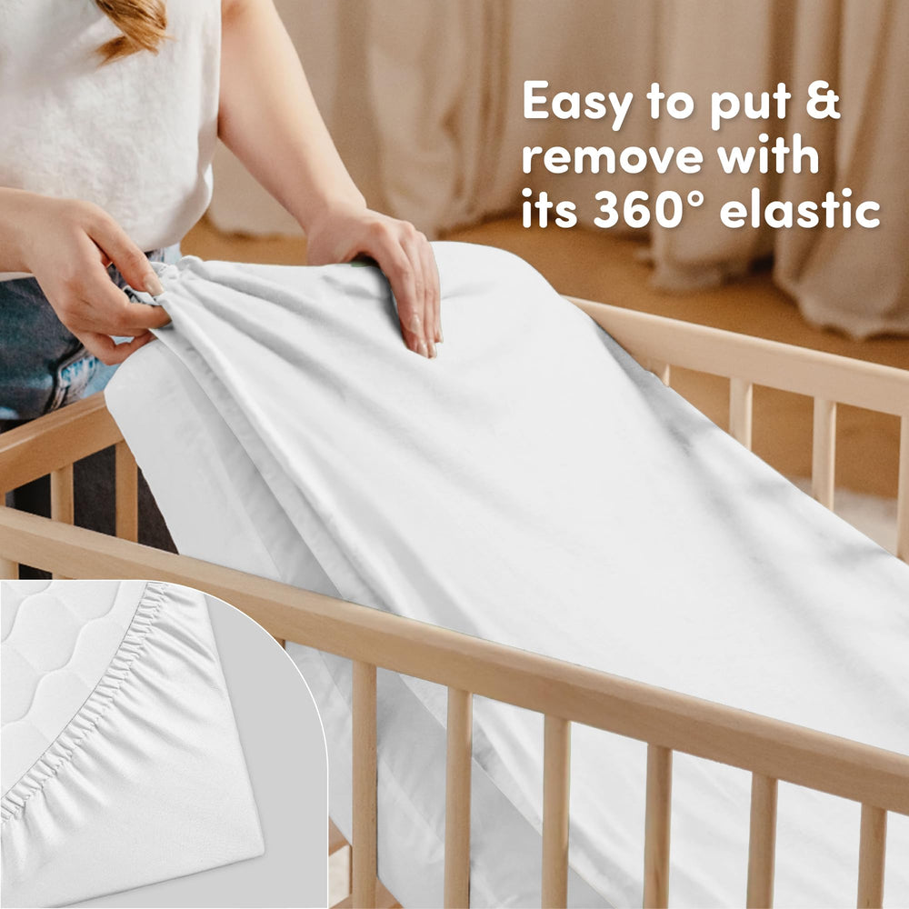 Sweety Fox durable machine-washable sheets withstand frequent nursery washes.