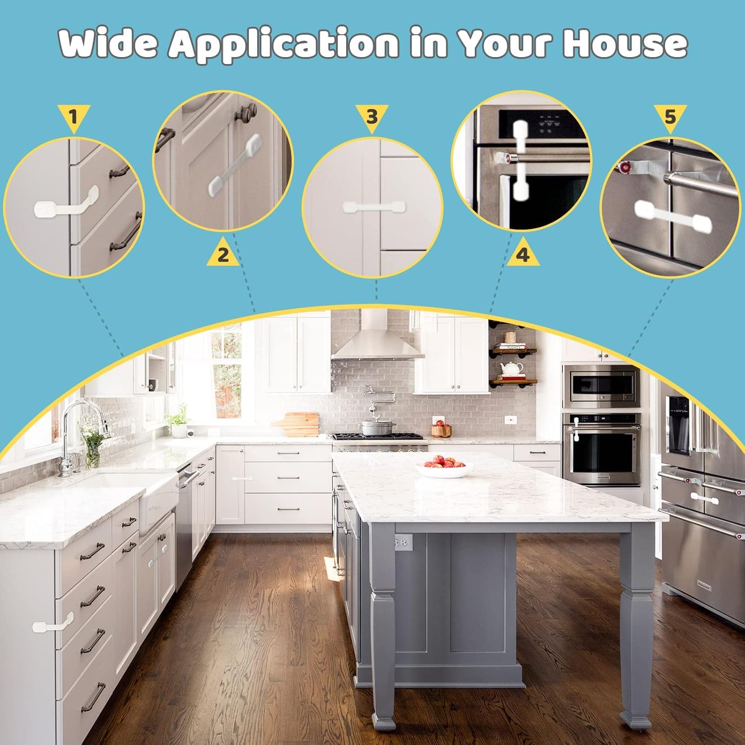 Swekid durable ABS construction resists impact and blends with decor