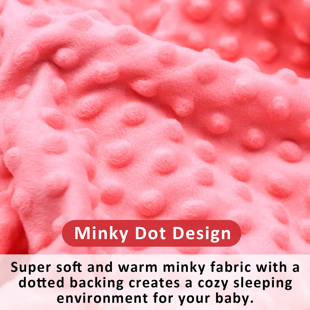 SWESEN baby blanket with dotted backing adds texture and cozy warmth.