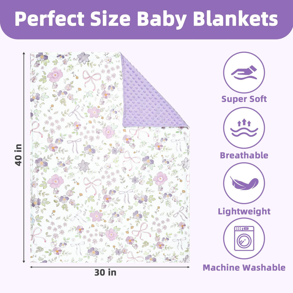 SWESEN baby blanket micro mink fabric feels ultra-soft against skin.