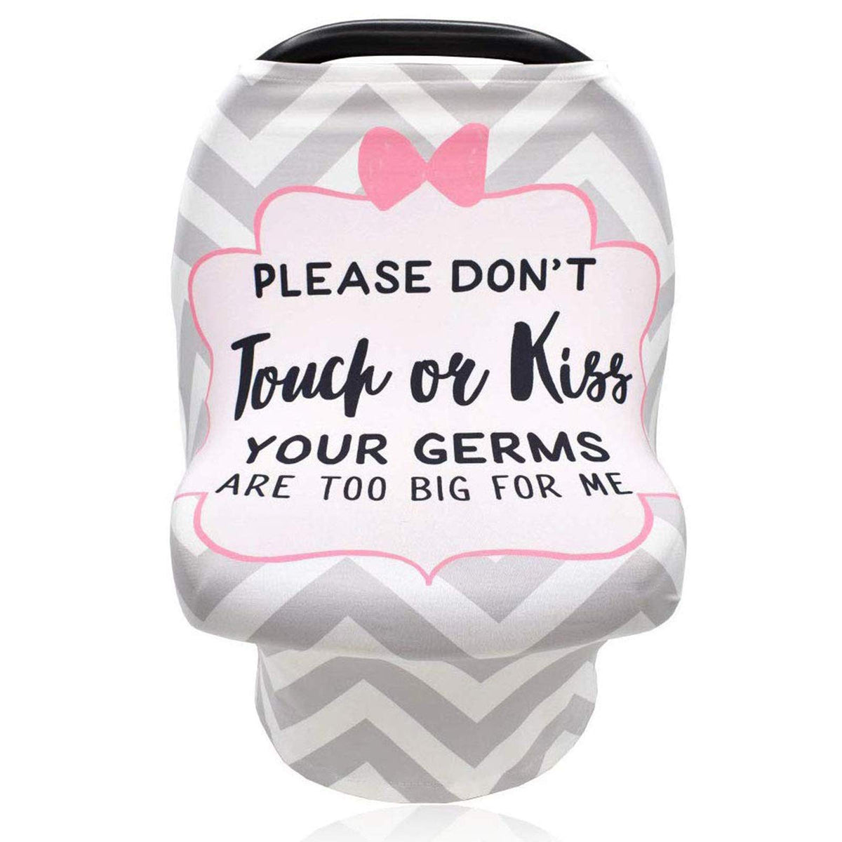SWESEN baby car seat cover with no-touching sign emphasizes polite privacy on the go