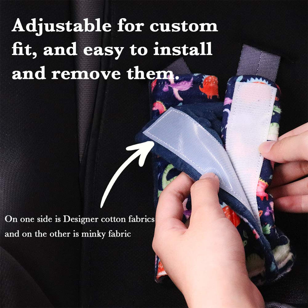 SWESEN Dinosaur belt cover packaging shows 2-pack contents