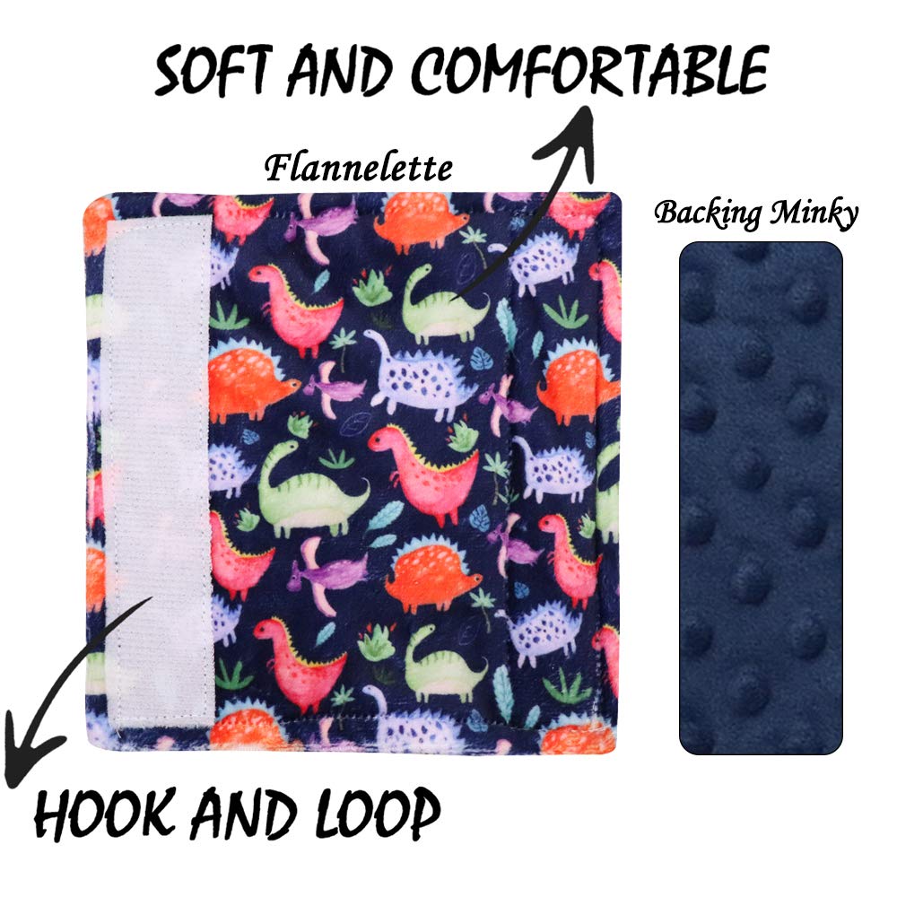 SWESEN Dinosaur belt cover side view highlights soft fabric texture and padding