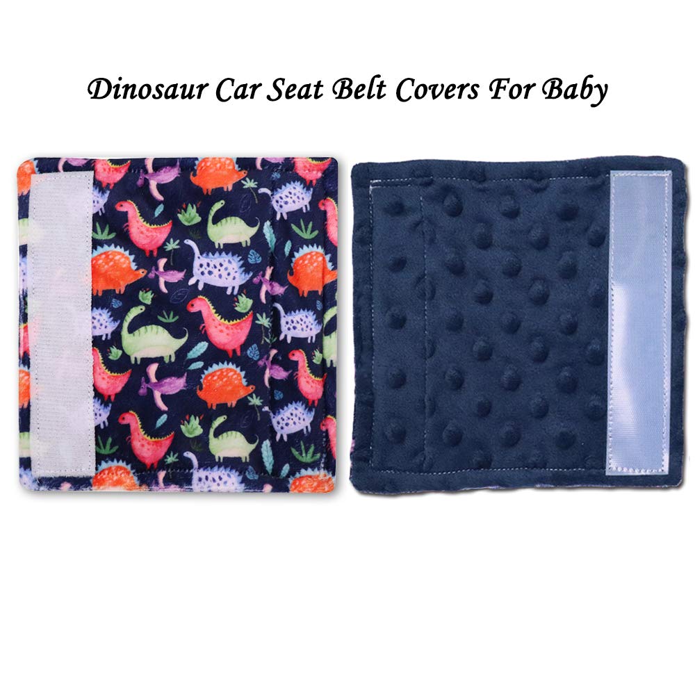 SWESEN Dinosaur belt cover fabric close-up of flannelette and minky