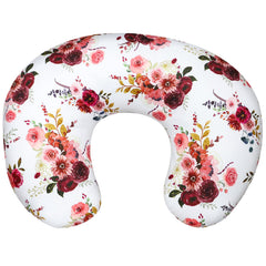 SWESEN floral nursing pillow cover fabric closeup—soft, breathable texture for comfortable feeding.