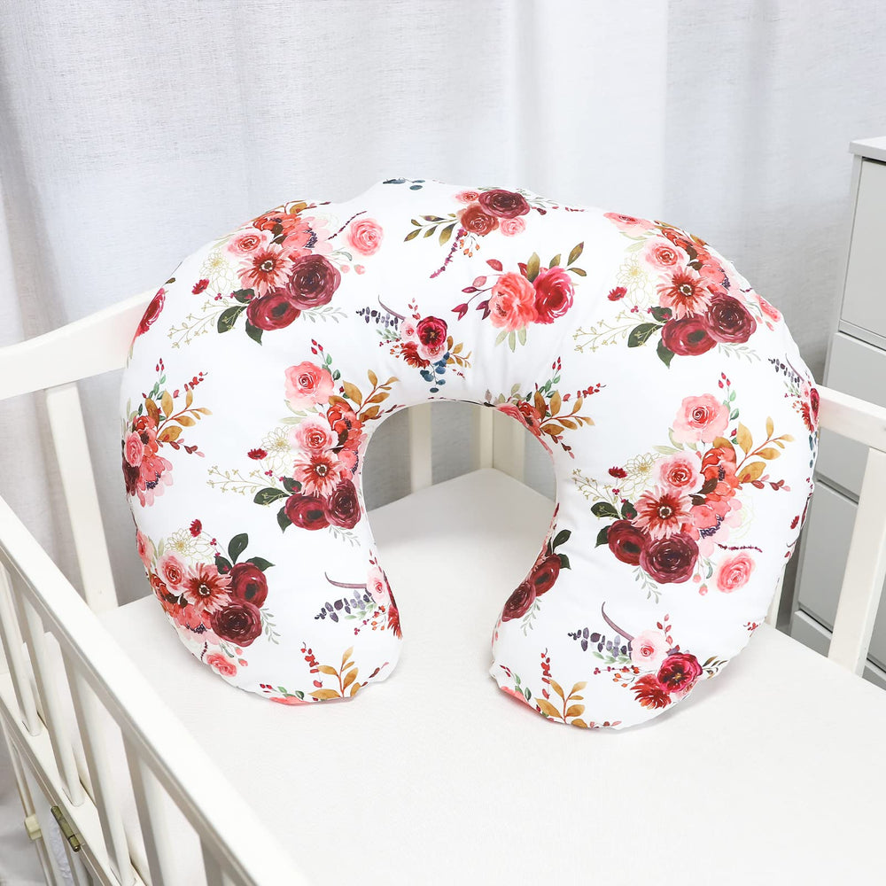 SWESEN floral nursing pillow cover fits B, O, P, P, Y pillow shapes for versatile nursing.
