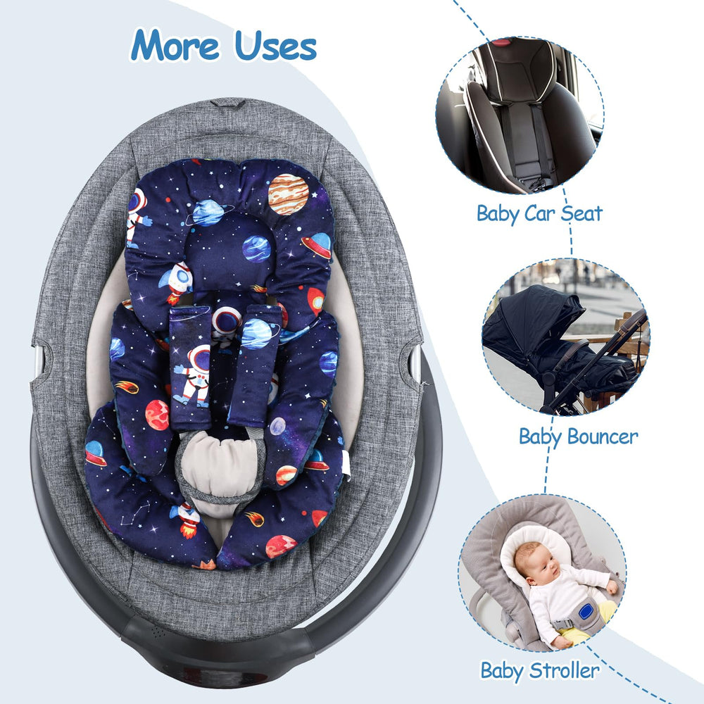 SWESEN infant car seat insert suitable for strollers and baby bouncers on the go.
