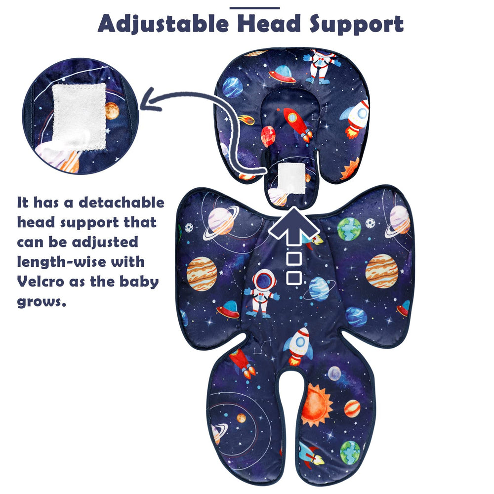 SWESEN infant car seat insert supports 3 and 5 point harness systems for versatility.