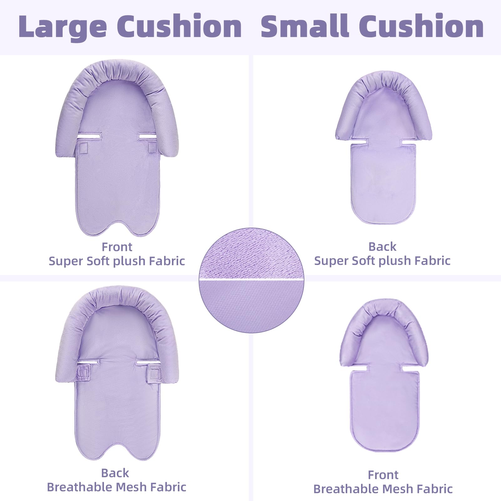SWESEN insert size 20x13 inches fits most infant seats and carriers.
